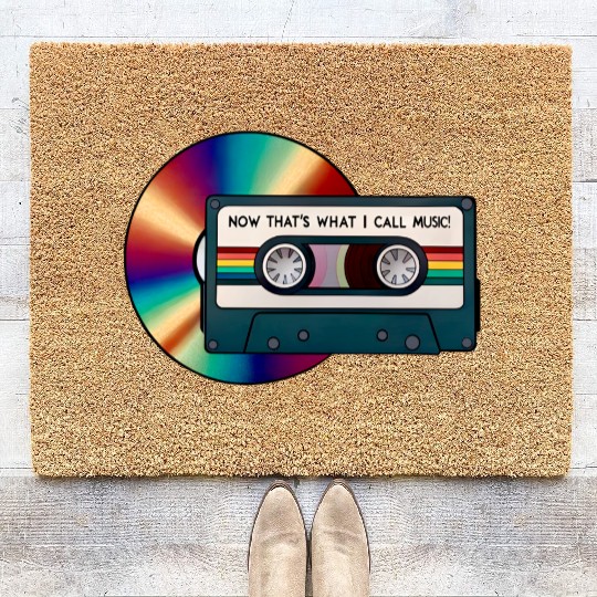 Now Thats Music CD and Cassete Tape Retro 90s. Coir Doormats