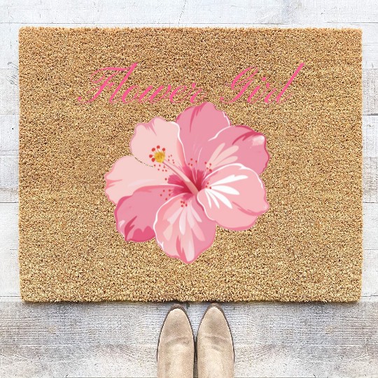 Flower Girl Coir Doormats