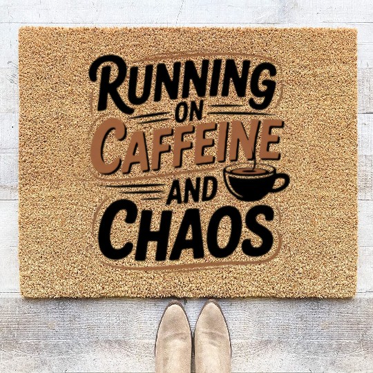 Running on Caffeine and Chaos Coir Doormats