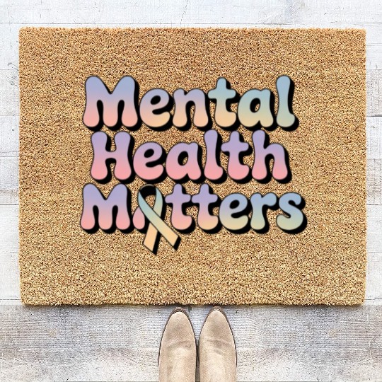 Mental Health Matters – Awareness & Support Coir Doormats