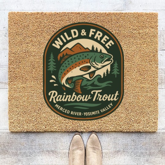 Rainbow Trout Coir Doormats