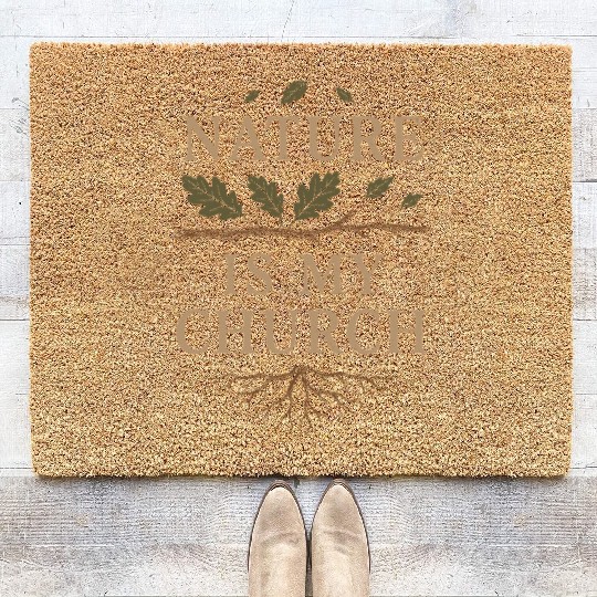 Pagan Pride Wiccan Lifestyle Earth Magic Witch Coir Doormats