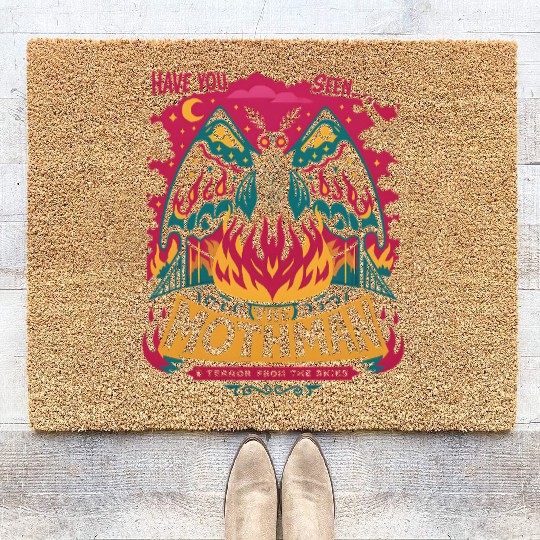 Mothman Black Bridge Have You Seen The Coir Doormats