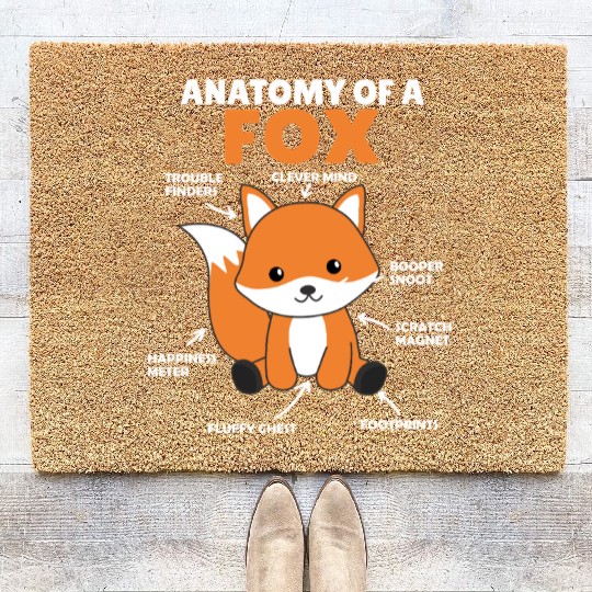 Sweet Fox Explanation Anatomy Of Fox Coir Doormats