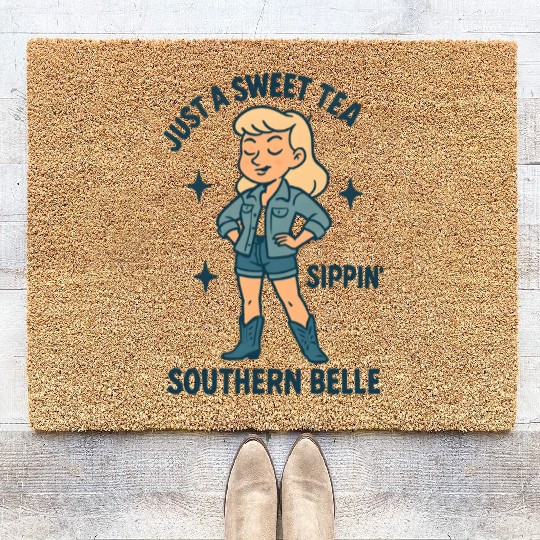Sweet Tea Southern Belle Coir Doormats