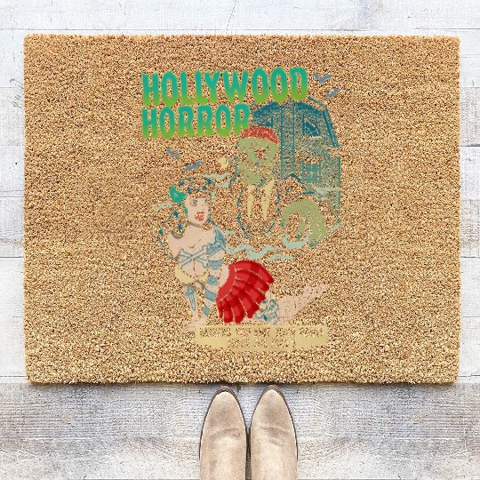 Hollywood Horror B-Movie Madness Coir Doormats