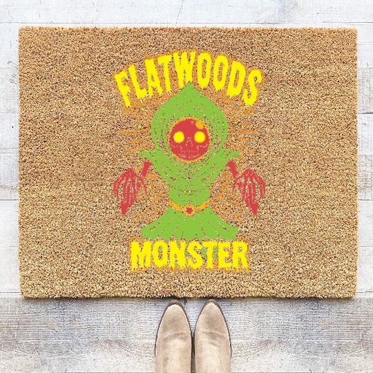 Flatwoods Monster Cryptid Terror Coir Doormats