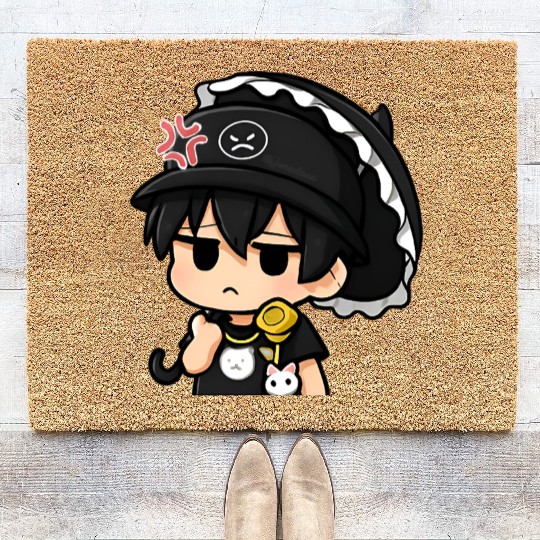 Chibi Joneda Angry Coir Doormats