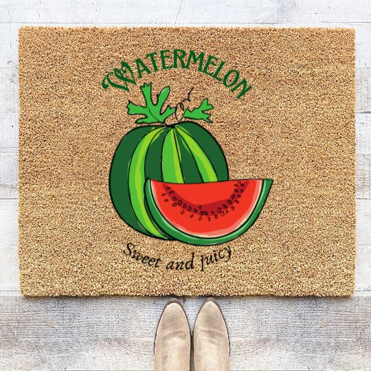 Watermelon Sweet Summer Vibes Coir Doormats
