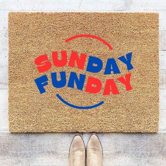 SundayfundayEnjoy Sunday | Fun & Stylish Design Coir Doormats