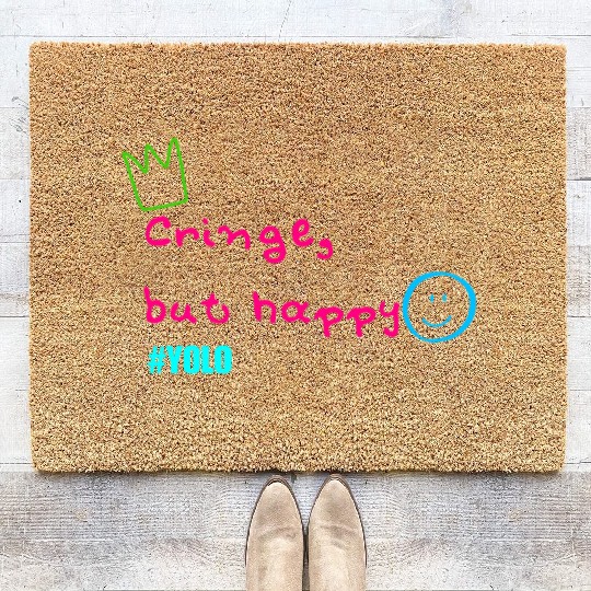 Cringe but happy Coir Doormats