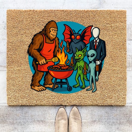 Cryptid Cookout Coir Doormats