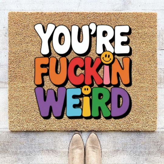 Colorful Affirmation Statement Coir Doormats