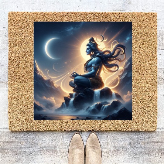 Celestial Meditation Oracle Design Coir Doormats