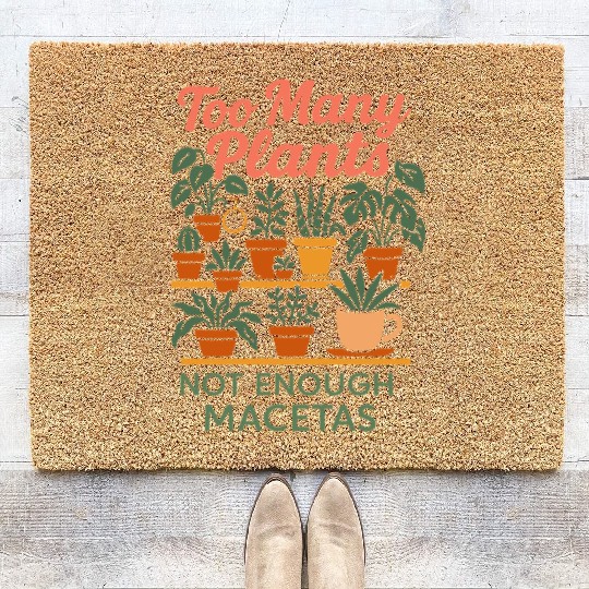 Plantita Latina Plant Mom Plantita Life Hispanic Coir Doormats