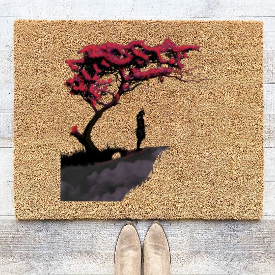 The lonely warrior Coir Doormats