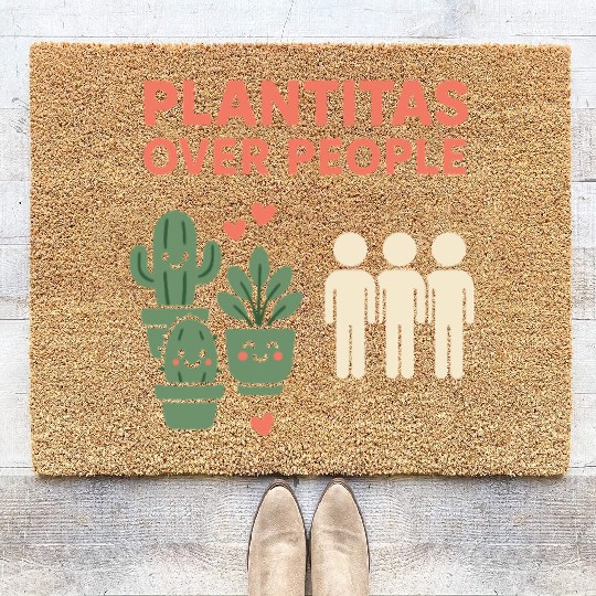 Plantita Latina Plant Mom Plantita Life Hispanic Coir Doormats