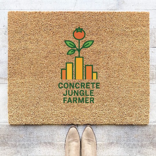 Concrete Jungle Farmer Urban Garden Life Coir Doormats