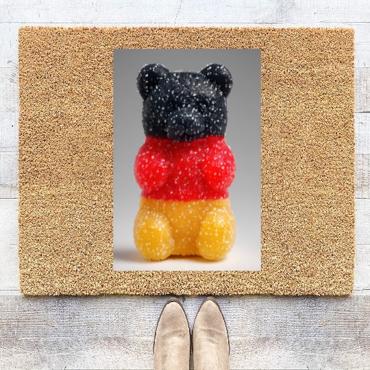 German Flag Gummy Bear Coir Doormats