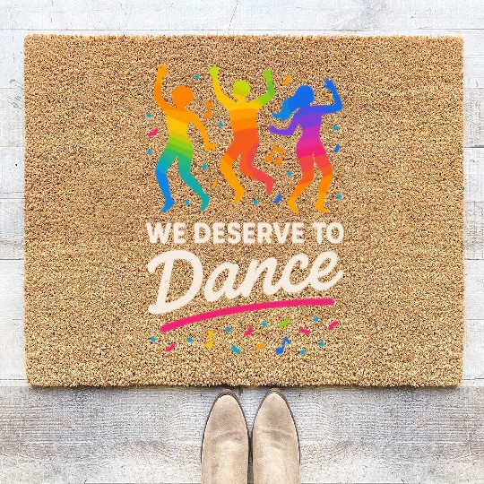 Queer Pride Queer Joy LGBTQ+ Affirmation Trans Coir Doormats