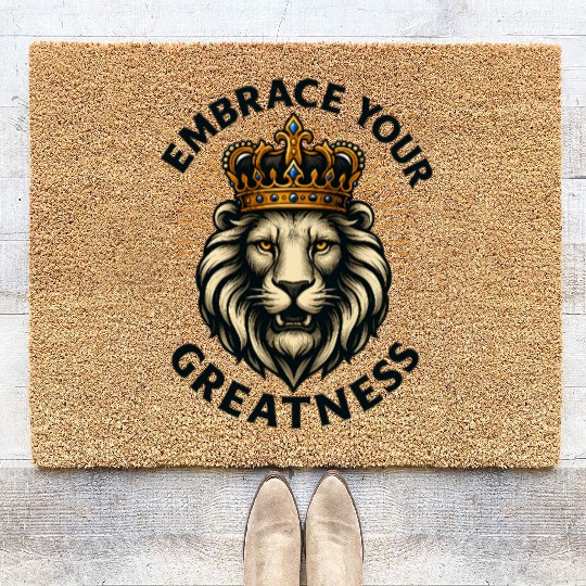 Embrace Your Greatness: The Royal Lion Coir Doormats