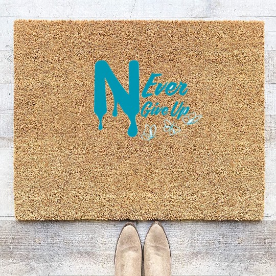 IMG Never give up Coir Doormats