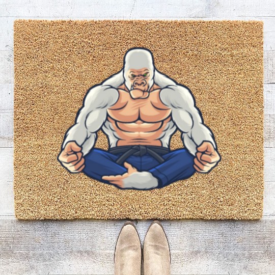 Armored Gorilla Meditation - Yoga Coir Doormats