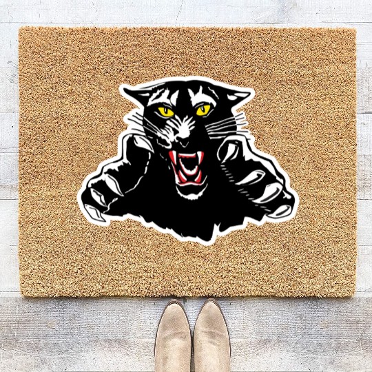 Black Panther Claw Design Coir Doormats
