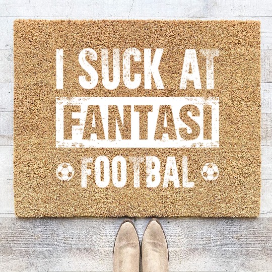 I Suck At Fantasy Football Coir Doormats