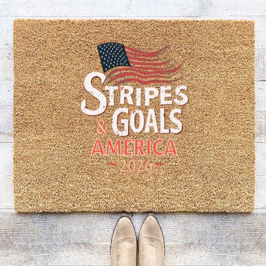 Stars, Stripes & Goals – USA Soccer World Cup 2026 Coir Doormats