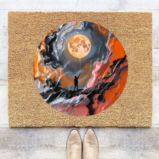 Balloon Moon Magic Coir Doormats