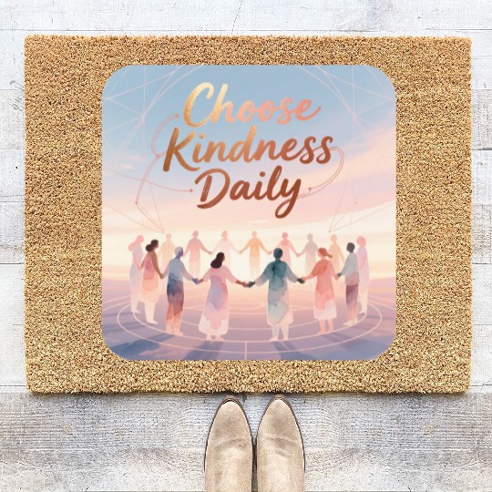 Choose Kindness Daily Inspirational Design Coir Doormats