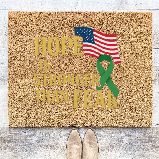 Childhood Cancer Awareness Coir Doormats
