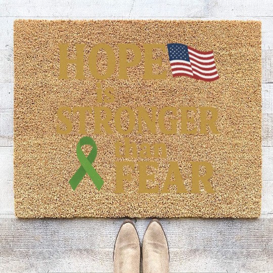 Childhood Cancer Awareness Coir Doormats