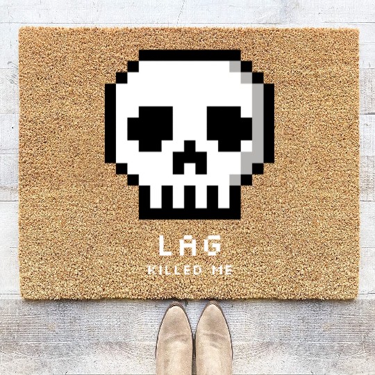 Lag Killed Me 90s Gamer Coir Doormats