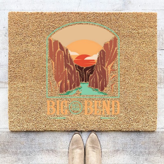 Big Bend National Park Brewster Texas US Gift Coir Doormats