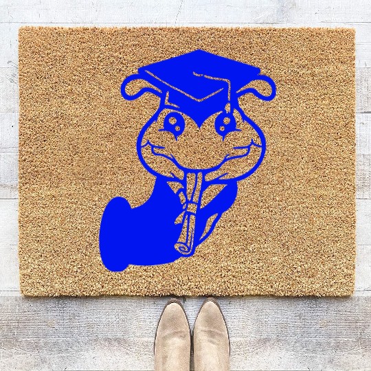 Caterpillar hole school graduation passed College Coir Doormats