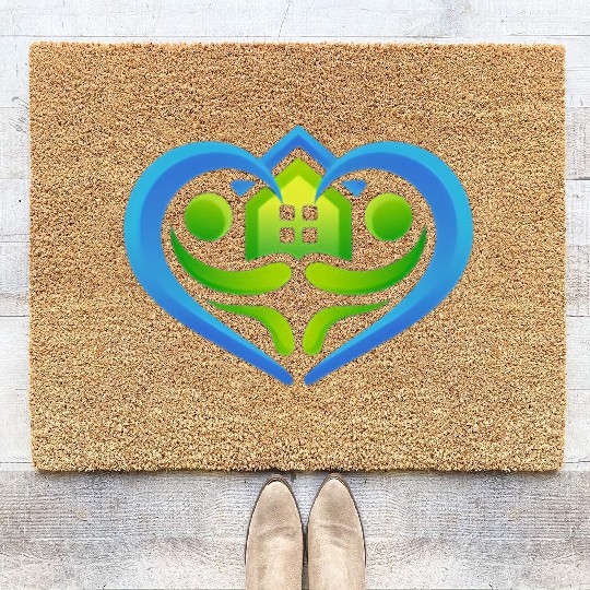 Creative Heart Home Embrace Design Coir Doormats