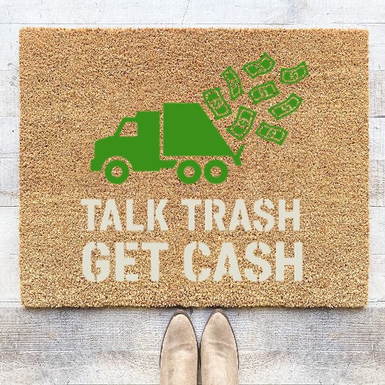 Garbage Truck Driver Trash Dad Hero Pickup Coir Doormats