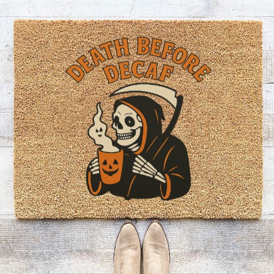 Funeral Halloween Tribute Coir Doormats