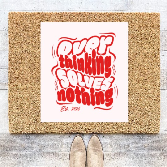 Positive Affirmation Illustration Coir Doormats