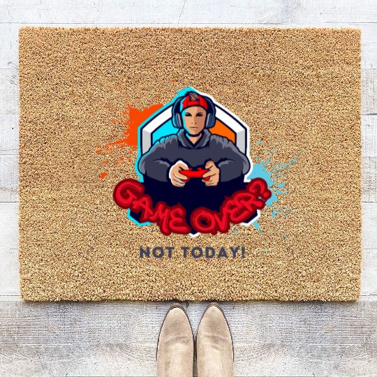 Gamer Youth Embrace in Bold Style Coir Doormats