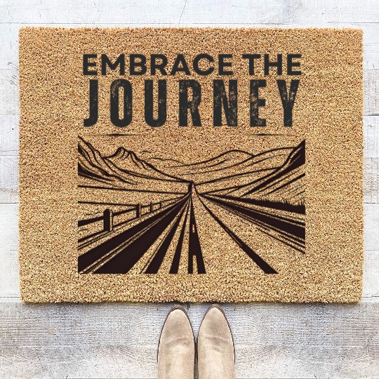 Embrace the Journey Positive Adventure Coir Doormats