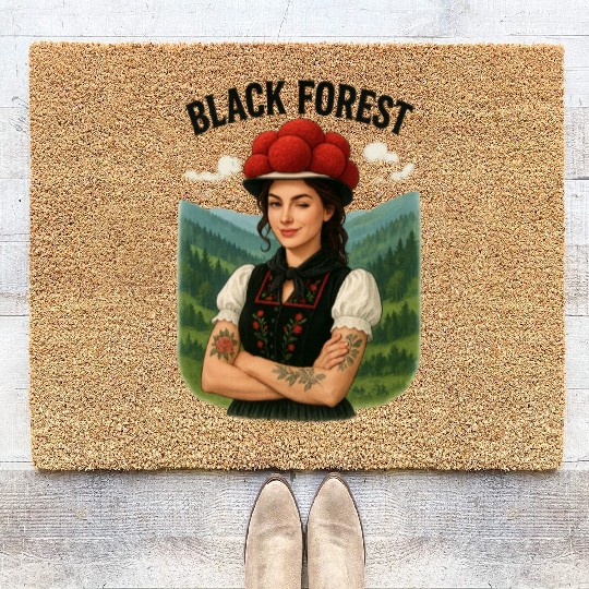 Black Forest Rebel – Tradition with a Twist Coir Doormats
