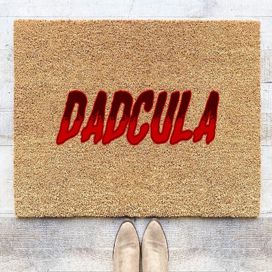 Dadcula Funny Dad Halloween Coir Doormats