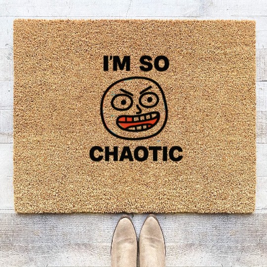Retro Glitch Y2K Meme Coir Doormats – 404 Fun Not Found
