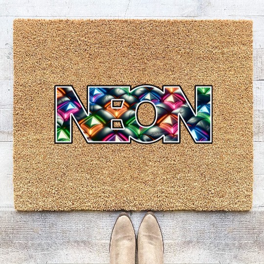 Gemstone Deluxe Neon Logo Coir Doormats