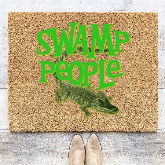 Swamp People Alligators Coir Doormats