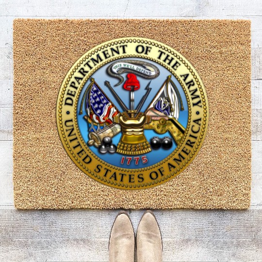 US Army Seal Coir Doormats