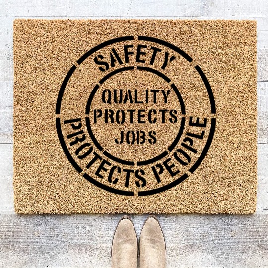 Safety Protects People Coir Doormats